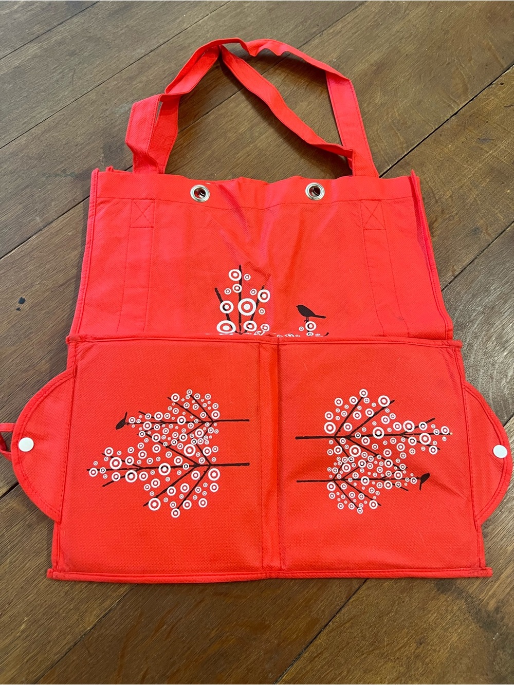 Vintage Target Earth Day Tree Tote Bag Fold & Snap